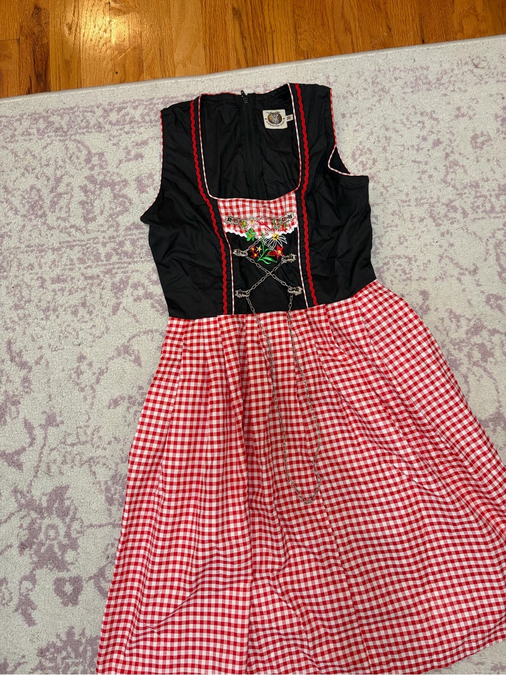 Red Gingham Dirndl - Picture 2 of 4